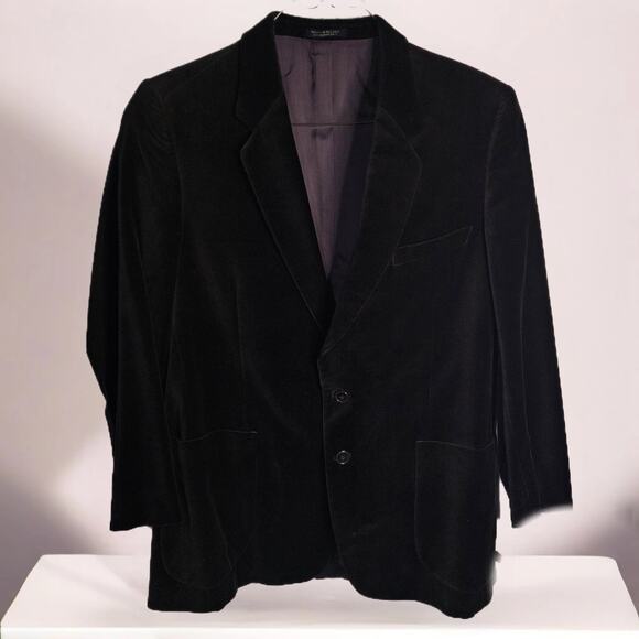 Richman Brothers Dark Brown Velvet Men's Suit Jacket Made in Poland Blazer Lg 46